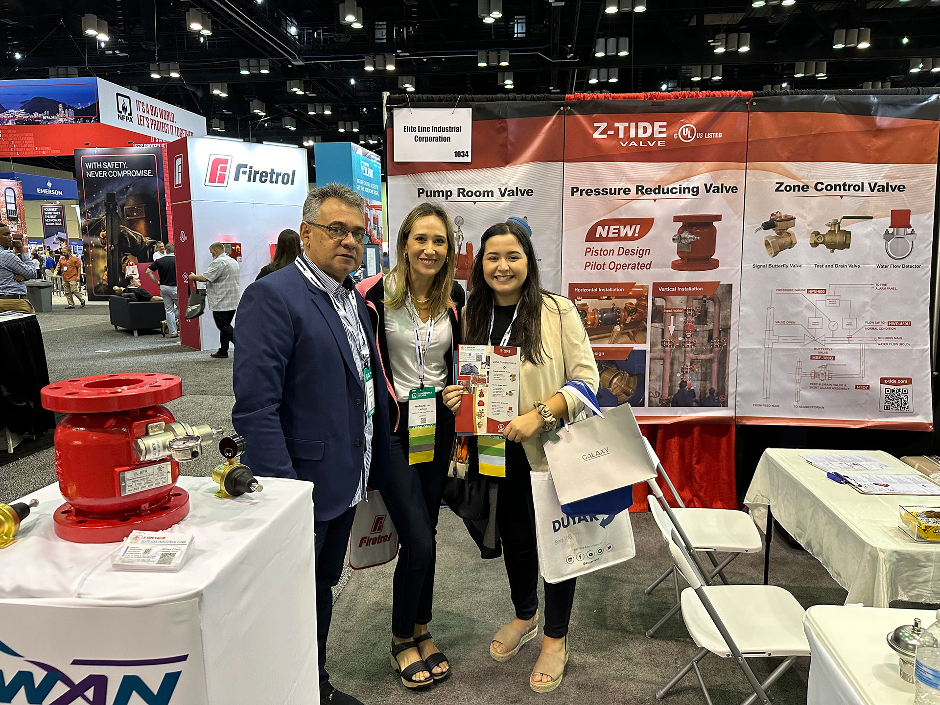 Z-Tide pressure reducing valve from Taiwan participated in NFPA Conference Expo 2024