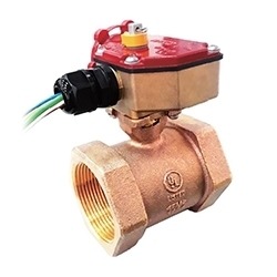 صمام فراشة بإشارة برونزية معتمد UL